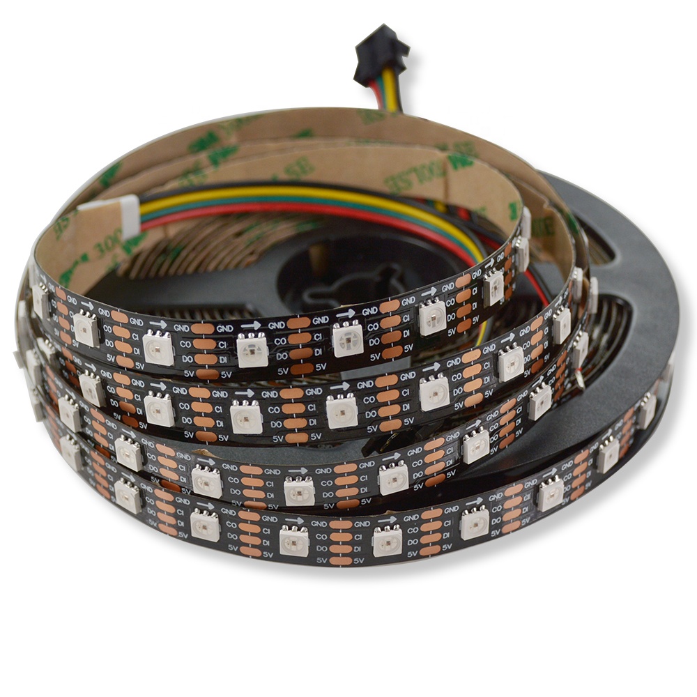 HD108 IC Individually Addressable LED RGB Full Color Changing Digital Flexible DC5V LED Strip Lights HD108 IC Individually Addressable LED RGB Full Color Changing Digital Flexible DC5V LED Strip Lights